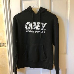 Black Obey Worldwide Hoodie